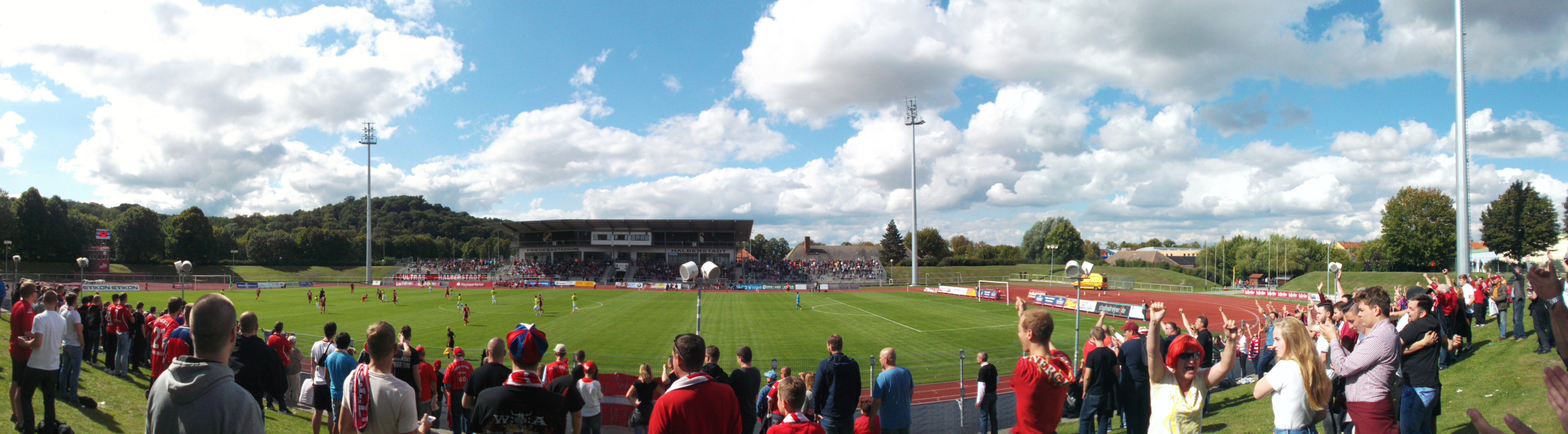 Friedensstadion: VfB Germania Halberstadt – FC Energie Cottbus